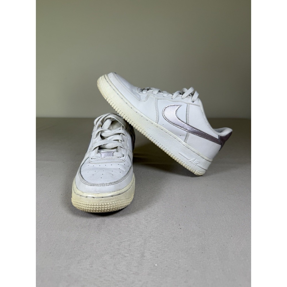 Nike Air Force 1 Low GS Phantom Shoes Youth Size 4.5  Phantom White 314219-021